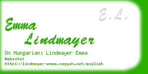 emma lindmayer business card